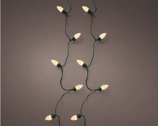 LED Vintage XL Lights – 100 Soft Gold LEDs, L.1980cm - Image 1