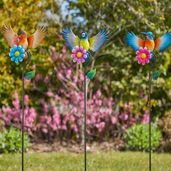 FlowerBirds Barmy Stake colorful garden border stake, enhances flowerbeds and pots, 102x23x3 cm – Keans Claremorris