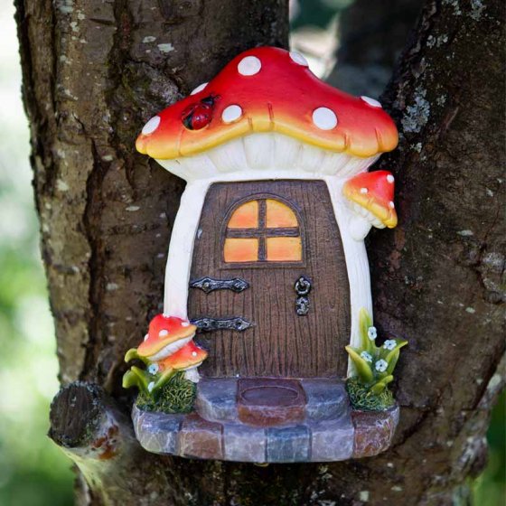 Pixie Portals Fairy Door, colorful weather-resistant polyresin, indoor/outdoor use, 17x6x12 cm - Keans Claremorris