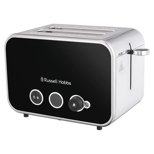 Russell Hobbs Distinctions 2 Slice Toaster Black with long slots, lift and look, illuminated countdown – Keans Claremorris