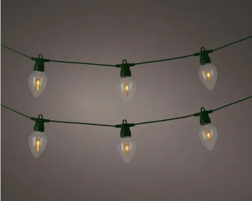 LED Fire Flame String Lights – 8 Flame Effect LEDs, 3.5m - Image 1