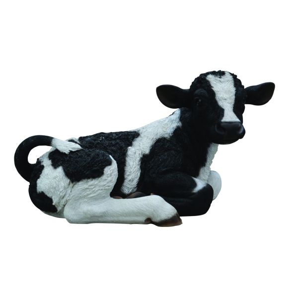 Real Life Calf D resin ornament, hand-painted, UV stable, frost resistant, indoor/outdoor decor by Keans Claremorris.