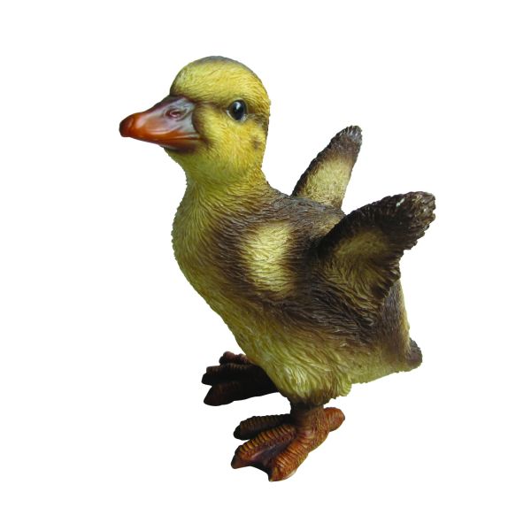NF Duckling F resin ornament, hand-painted, UV stable, frost resistant, indoor/outdoor decor – Keans Claremorris.