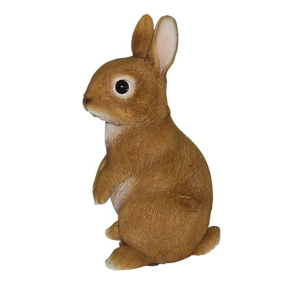 RL Young Rabbit E resin ornament, hand-painted, UV stable, frost resistant, indoor/outdoor decor, 12x11x22cm – Keans