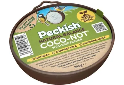 Peckish Coco-not Feeder 240g crunchy nut snack, perfect for on-the-go, available at Keans Claremorris.