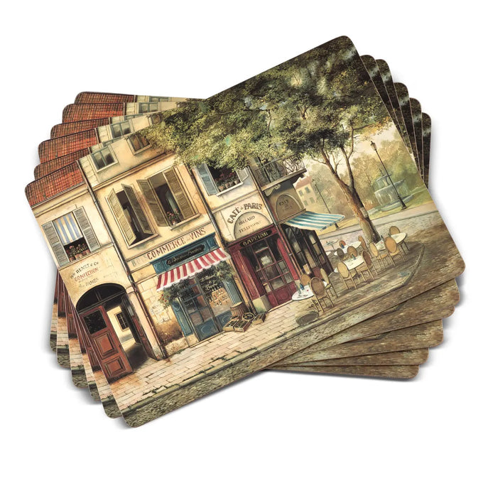 Parisian Scene Placemats & Coasters Set - Image 3
