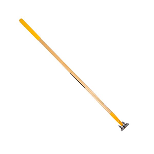 True Temper Draw Hoe Cultivator with 4 tines, long larch wood handle, ergonomic grip for tilling and aerating soil – Keans