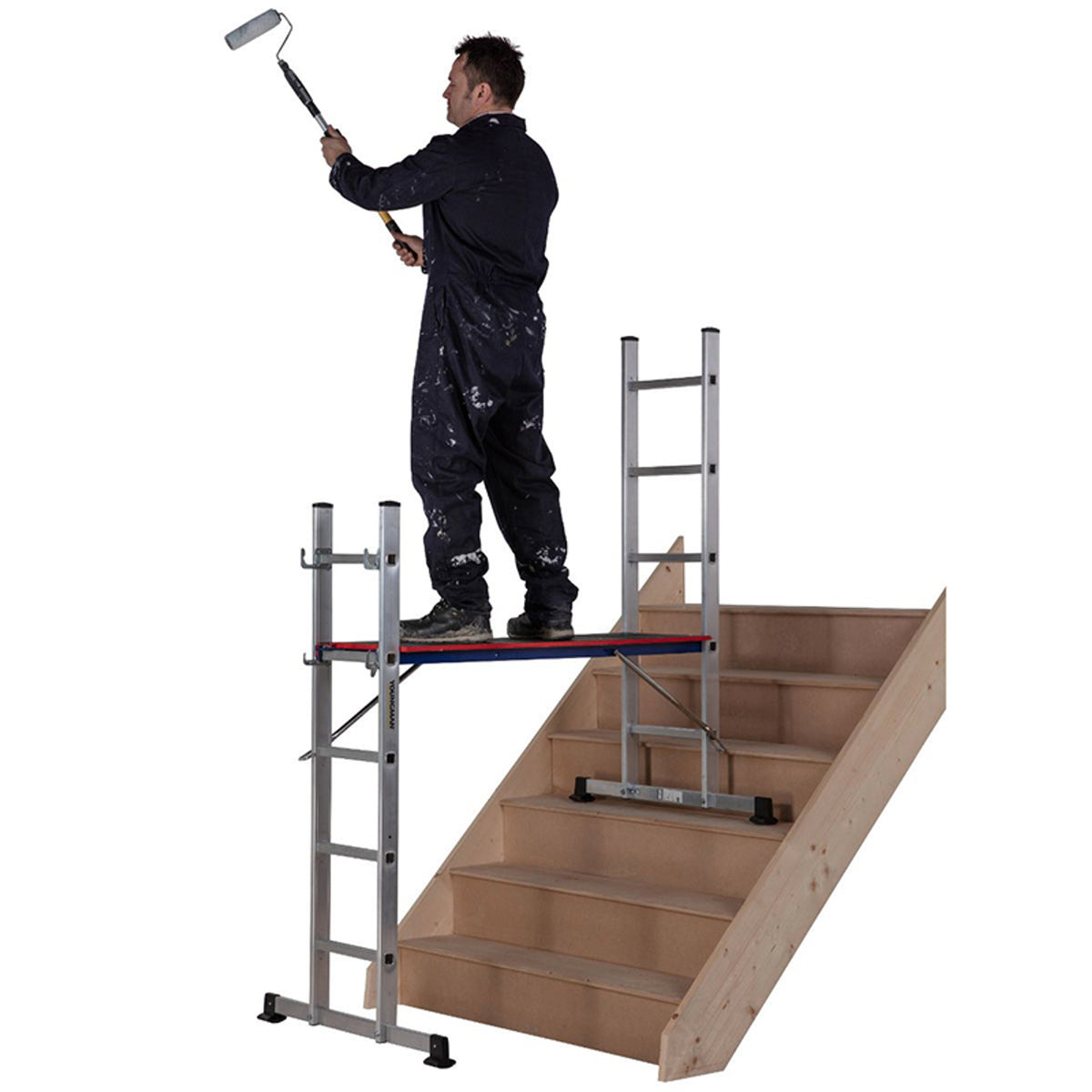 Youngman 5101518 Pro-Deck 5 Way Combination Ladder, versatile multi-position ladder available at Keans Claremorris