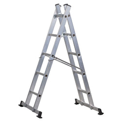 Youngman 5101518 Pro-Deck 5 Way Combination Ladder, versatile multi-position ladder, available at Keans Claremorris.