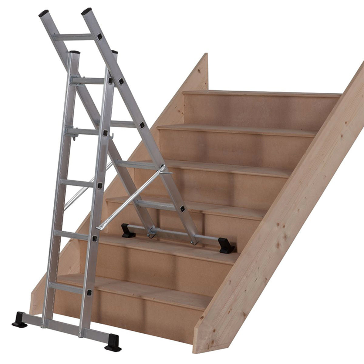 Youngman 5101518 Pro-Deck 5 Way Combination Ladder, versatile multi-position ladder, available at Keans Claremorris