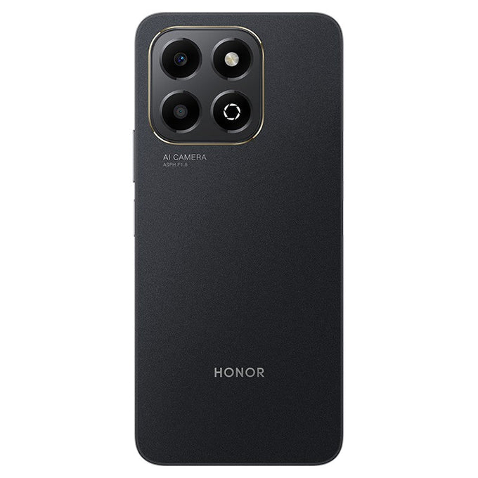 Honor X6b 128GB Black Smartphone, sleek design, high storage - available at Keans Claremorris