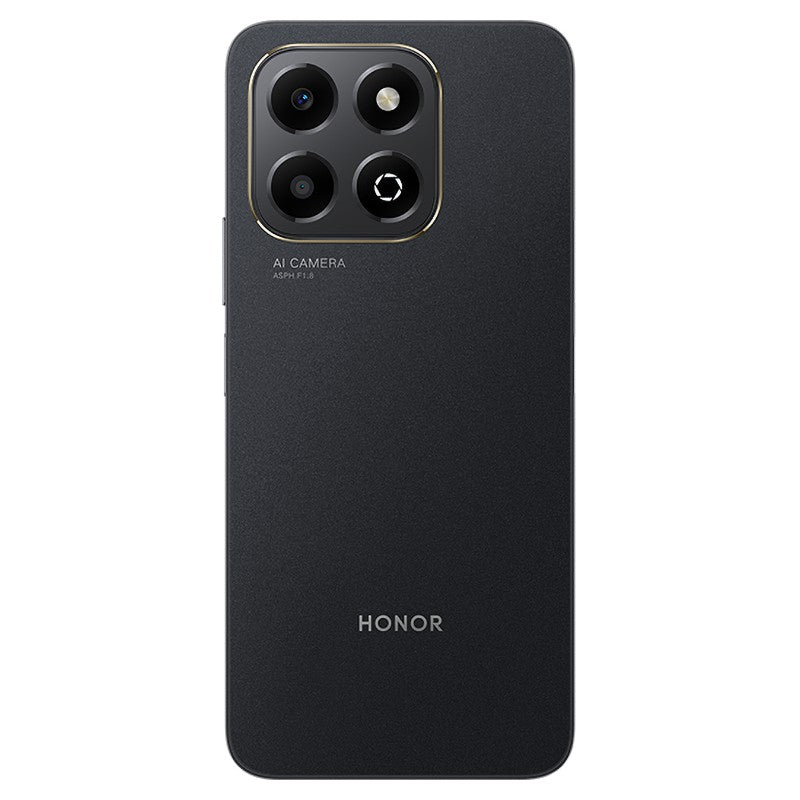 Honor X6b 128GB Black Smartphone, sleek design, high storage - available at Keans Claremorris