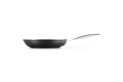 Le Creuset TNS Shallow Frypan 24cm, durable non-stick surface, vibrant orange, available at Keans Claremorris.