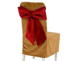 Oxblood Christmas Chair Bow – 55 x 37cm