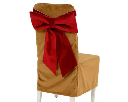 Oxblood Christmas Chair Bow – 55 x 37cm