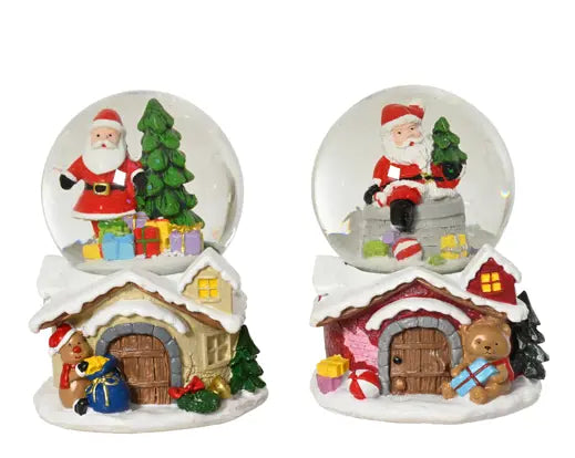 Christmas Snow Globe 10.3cm – Assorted Santa Design