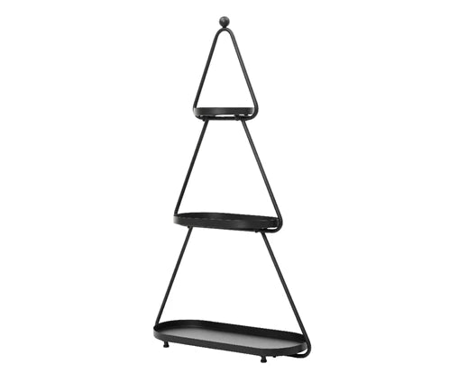 3-Layer Iron Etagère – Tree Design with Powder Coating
