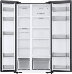 Samsung Non-Plumbed Plain Door Series 6 SBS American Fridge Freezer | Stainless Steel