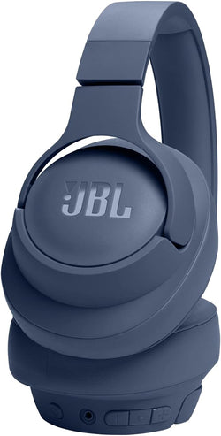 JBL Tune 720BT Blue over-ear wireless headphones with Bluetooth, comfortable fit - available at Keans Claremorris