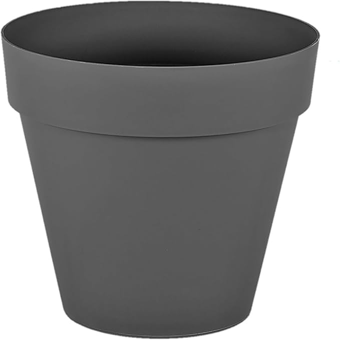 37cm Cascade Pot with Wheels Anthracite - Image 1