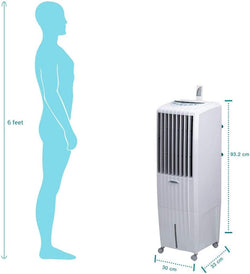 Symphony Diet 22i Portable Air Cooler in White - Compact, energy-efficient cooling | Available at Keans Claremorris