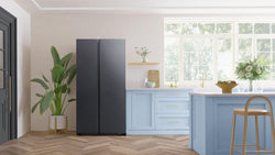 Samsung Non-Plumbed Plain Door Series 6 SBS American Fridge Freezer | Stainless Steel
