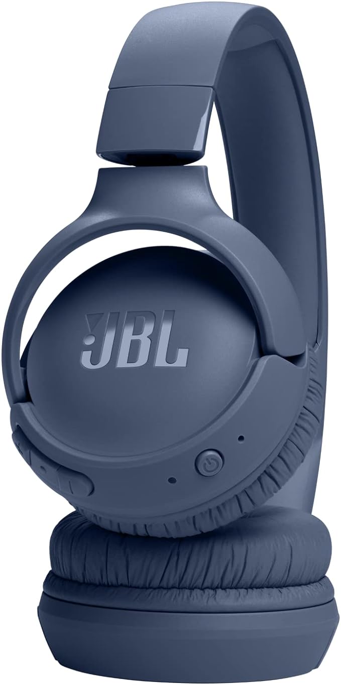 JBL Tune520BT wireless on-ear headphones in blue, Bluetooth audio, lightweight design - Keans Claremorris
