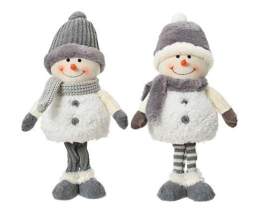 Snowman Grey & White (Boy or Girl) h37cm