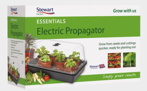 52cm Essentials Electric Propagator Black with adjustable ventilation and heater for seedlings – Keans Claremorris