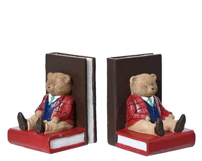 Bears Bookend polyresin, 2 assorted designs, 9.5x8.5x12.5cm, sold individually - Keans Claremorris