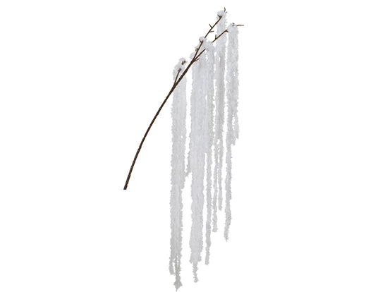 Weeping Spray On Stem – White Polyester 80cm - Image 1