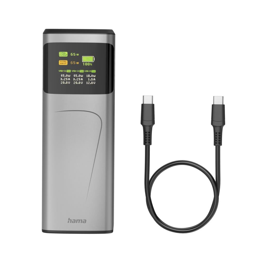 Hama 65W 20000Mah 2 Usb-C Usb-A Pd | 536525 - Image 4