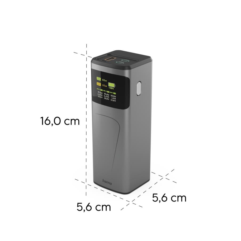 Hama 65W 20000Mah 2 Usb-C Usb-A Pd | 536525 - Image 6