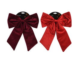 Bow –Oxblood & Christmas Red L.30cm