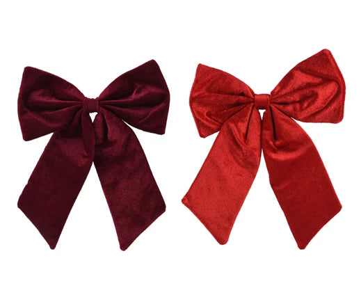 Bow –Oxblood & Christmas Red L.30cm - Image 1