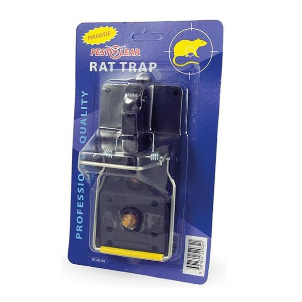 Pestclear Plastic Pre-Baited Rat Trap with strong spring, easy set, instant kill – durable plastic by Keans Claremorris