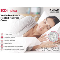 Dimplex Super King Washable Fleece Heated Mattress Cover Electric Blanket DMC3004 - Keans Claremorris