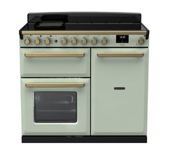 Rangemaster Induction Estel Deluxe 100cm Antique Brass Trim