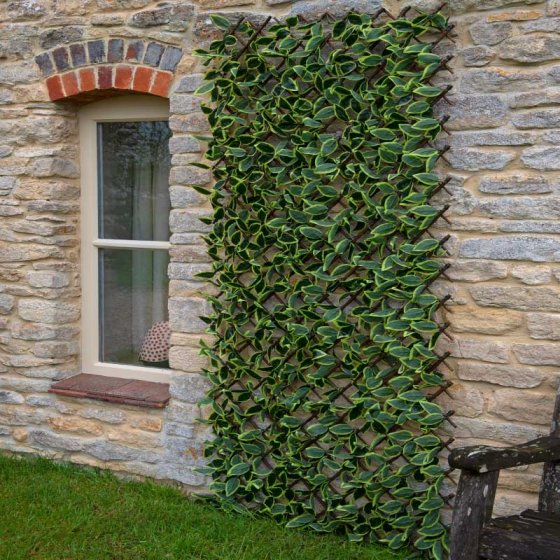 Hosta Leaf 180x90cm UV protected willow trellis, expandable, vertical or horizontal use – Keans Claremorris