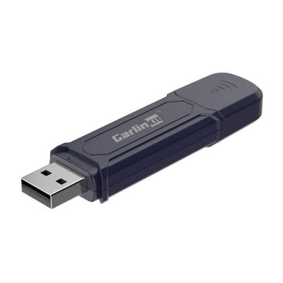 MINI 5 PRO Carlinkit USB device in black with a rectangular shape and Carlinkit logo on top.
