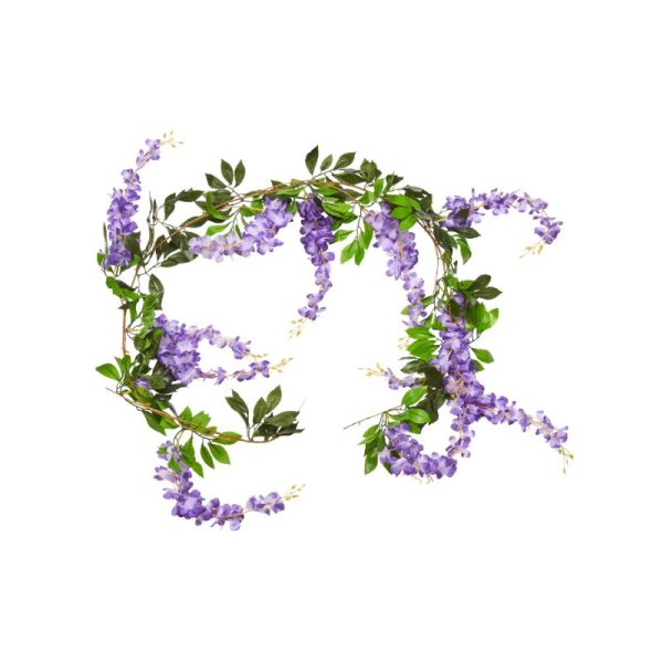 Wisteria Garland 180cm, maintenance-free, weather-resistant décor for indoor/outdoor use by Keans Claremorris