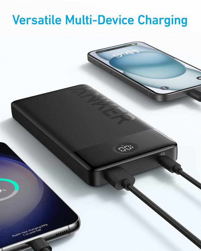 Anker Power Bank PowerCore 20K II 12W Black portable charger, high-capacity battery, Keans Claremorris store