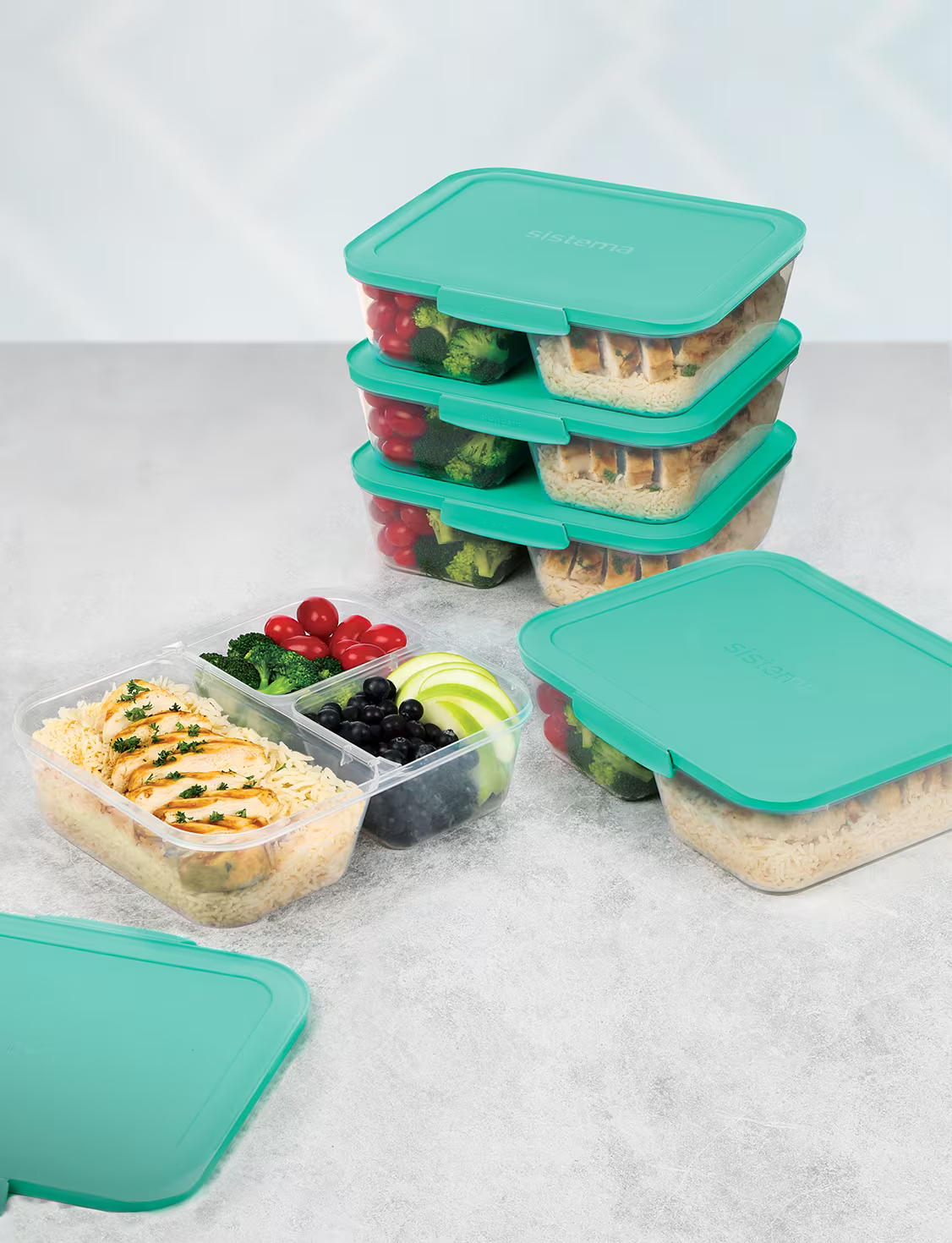 Sistema Nest-It™Meal Prep 1.9L - 5 Pack - Image 3