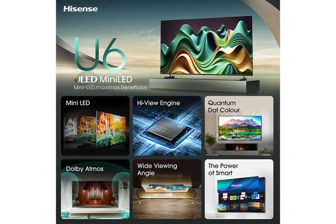 Hisense 55" U6 Mini LED Smart TV | 55U61NQ - Image 5