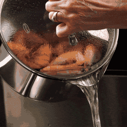 Stellar Profile 18cm 2.3L draining saucepan, stainless steel, durable kitchen cookware - Keans Claremorris