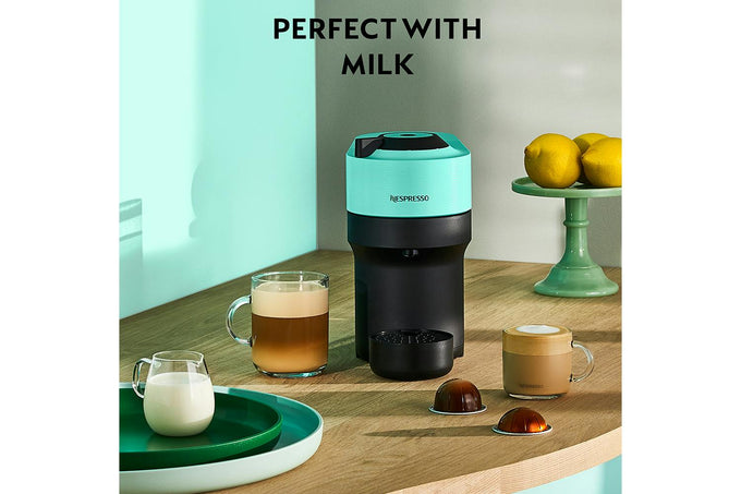 Nespresso Vertuo Pop Coffee Machine XN920440 in Aqua Mint - Compact, Stylish, Keans Claremorris Store