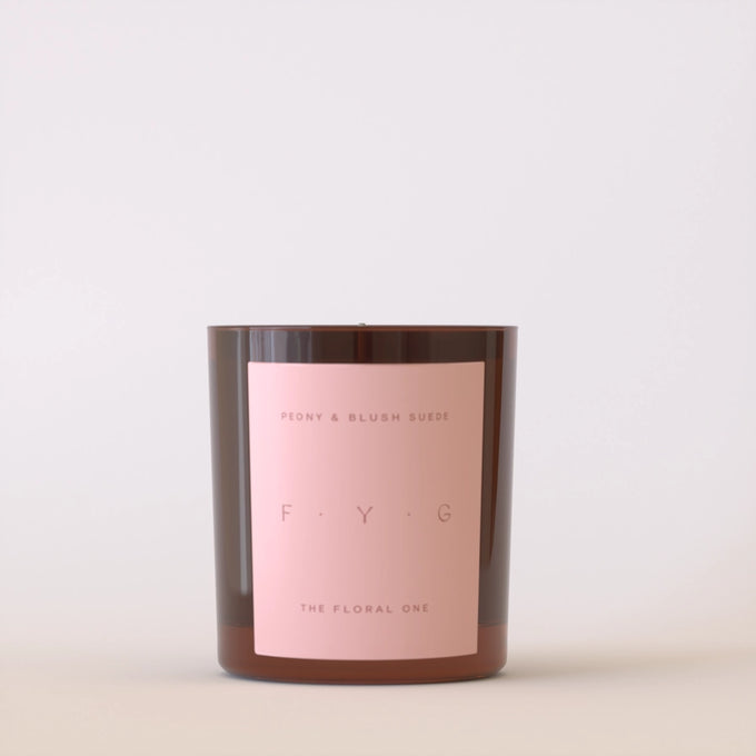 Peony & Blush Suede Candle F.Y.G - Image 2