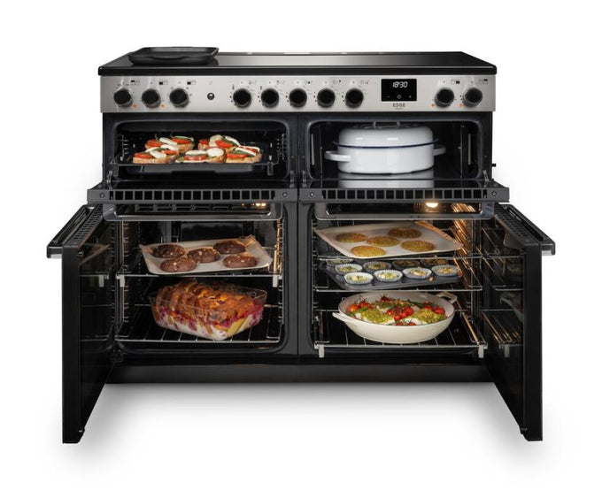 Rangemaster Edge Delux Induction 110cm Black with Slow Cook Oven - Image 2