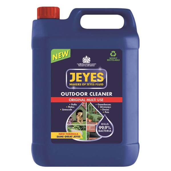 5lt Jeyes Fluid Disinfectant - multi-purpose cleaner kills 99.9% germs, ideal for garden, patios, pet areas | Keans