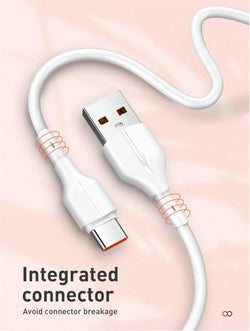 LDNIO USB-A-USB-C 2M 25W Fast Charging Data Cable